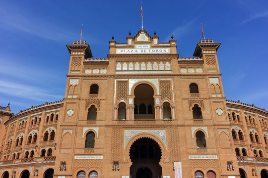 Las Ventas Bullring (Plaza de Toros de Las Ventas) situated at Plaza de torros in City of Madrid, Spain