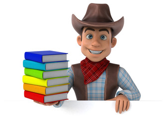 Fun Cowboy - 3D Illustration