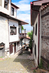 Medieval houses in old town (Kaleici), Ankara, Turkey