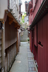 日本・金沢・古い町並み・主計町