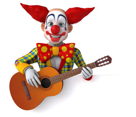 Fun clown - 3D Illustration