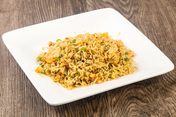 Fried rice with prawn