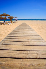 View on the beautiful beach Praia da Falesia - Praia da Rocha Baixinha Nascente in Algarve, Portugal.