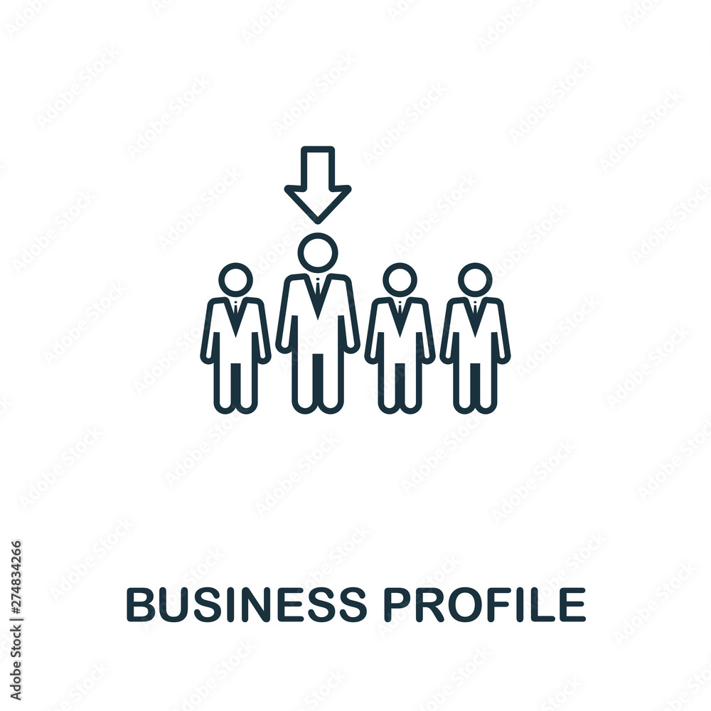 Poster recruitment vector icon symbol in outline style. creative sign from human resources icons collection