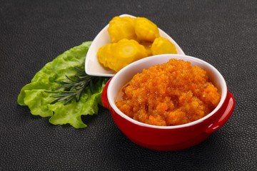 Zucchini squash caviar