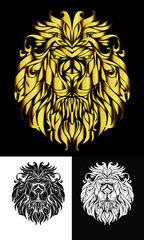 Golden Lion Illustration