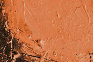 Creative abstract hand painted background, wallpaper, texture. Abstract composition for design elements. Close-up fragment of acrylic painting on canvas with brush strokes. Abstract art background.