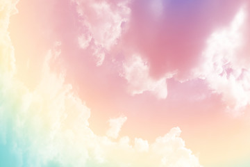  cloud background with a pastel colour