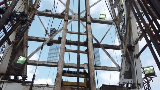 Top Drive System (TDS) Spinning for Oil Drilling Rig - Oilfield Industry