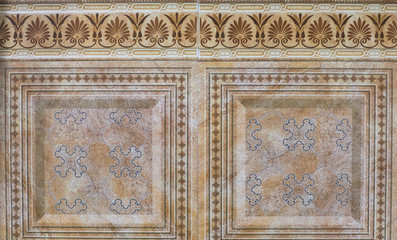 marble tile with floral pattern for the kitchen