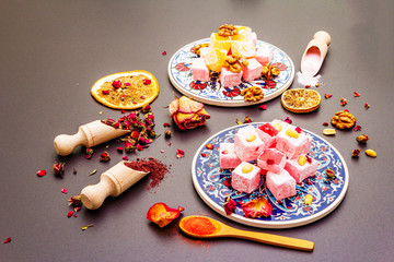 Eastern sweets. Traditional Turkish delight