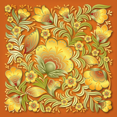 Fototapeta na wymiar abstract spring floral ornament vector illustration