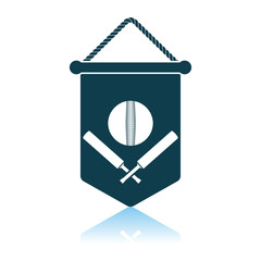 Cricket Shield Emblem Icon