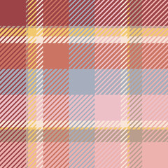 Plaid or tartan vector is background or texture in many color