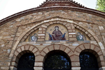 Fototapeta na wymiar from an old Greek Monastery