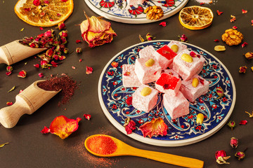 Eastern sweets. Traditional Turkish delight