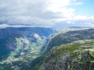 Landscape of Hardangervidda National Park, Norway