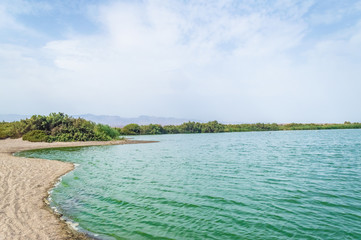 Lake in the Cabo de Gata nature reserve, Spain