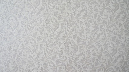 Gray wallpaper with art pattern