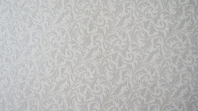 Gray Wallpaper With Art Pattern