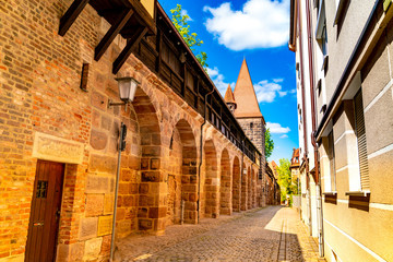View on historic Architecture in Nuremberg, Germany