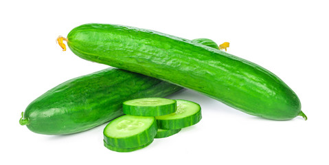 Cucumber isolated on white background