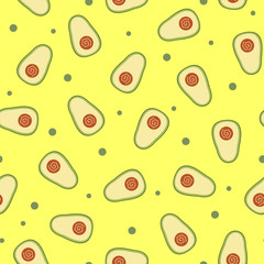 Abstract avocado pattern