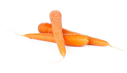 Carrot vegetable isolated on white background cutout