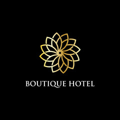 modern Boutique hotel logo Design inspiration, luxury and clever vector illustration