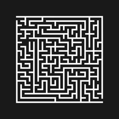 Labyrinth shape design element.