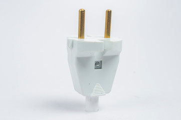 plug on white background