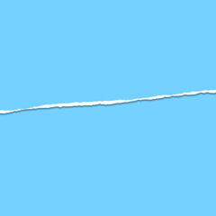 Blue Vector Ripped or Torn Paper Background