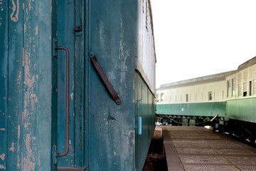 Train wagon in a station