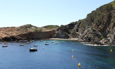 Plage et village de Sa Tuna à Begur, Costa Brava,Catalogne,Espagne