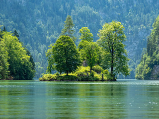 Insel Christlieger am Königssee in Bayern