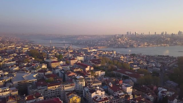 Sunrise above Istanbul's mosque. May 2019
