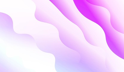 Modern Wavy Background. For Template Cell Phone Backgrounds. Vector Illustration with Color Gradient.