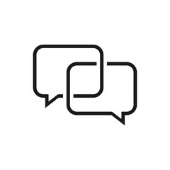 Naklejka premium Speech Bubble Chat Icon Vector