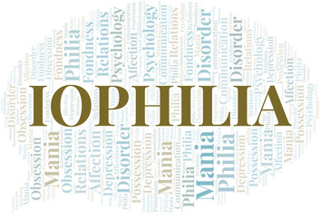 Iophilia word cloud. Type of Philia.