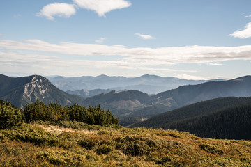 view from Prasive hill above Demanovska dolina valley in Nizke Tatry mountains in Slovakia © honza28683