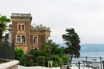 old building along boulevard in Opatija, Croatia  © Corinne