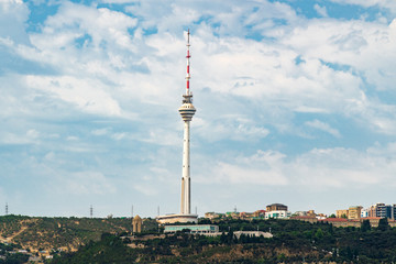 Fototapeta premium TV tower in Baku city