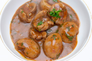 Devilled lambs kidneys