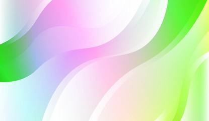 Wavy Background. For Design Flyer, Banner, Landing Page. Vector Illustration with Color Gradient.