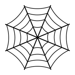 spiderweb black flat icon. vector illustration logo. isolated on white background