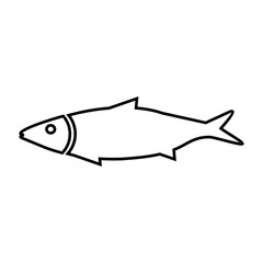 fish black flat icon. vector illustration logo. isolated on white background