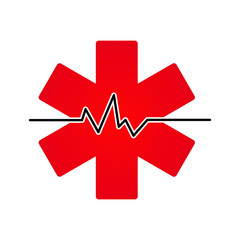 medical sign flat icon. vector illustration logo. isolated on white background
