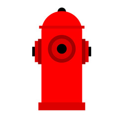 fire hydrant flat icon. vector illustration logo. isolated on white background