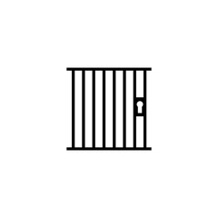 prison walkie flat icon. vector illustration logo. isolated on white background