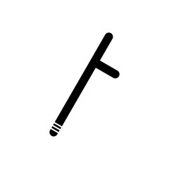 baton flat icon. vector illustration logo. isolated on white background